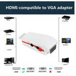 Adaptateur HDMI vers VGA Full HD 1080P pour alimentation et audio, S-PC-0470, S-PC-0470B
