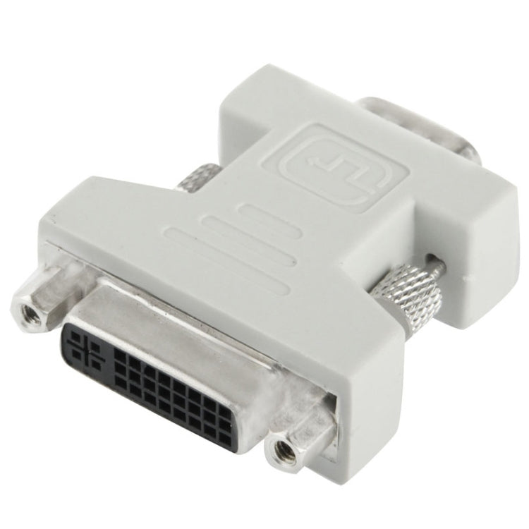 Adaptateur convertisseur DVI-I 24 + 5 broches femelle vers VGA 15 broches mâle, DVI 24+5 broches femelle