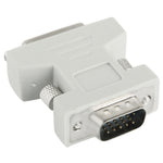 Adaptateur convertisseur DVI-I 24 + 5 broches femelle vers VGA 15 broches mâle, DVI 24+5 broches femelle
