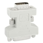 Adaptateur convertisseur DVI-I 24 + 5 broches femelle vers VGA 15 broches mâle, DVI 24+5 broches femelle