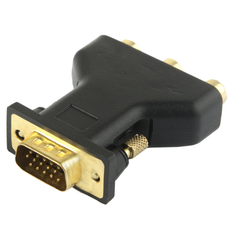 Adaptateur VGA 15 broches mâle vers 3 RCA composantes femelles, VGA