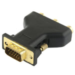 Adaptateur VGA 15 broches mâle vers 3 RCA composantes femelles, VGA