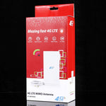 Antenne MIMO 4G LTE intérieure 88dBi LF-ANT4G01 avec 2 câbles connecteurs de 2 m, port TS-9, port TS-9