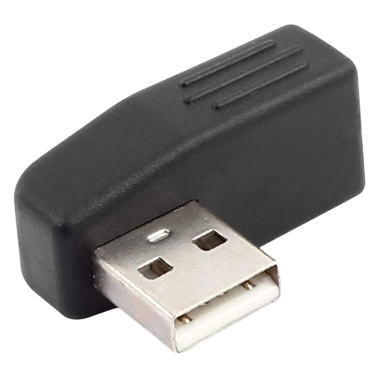 Adaptateur USB 2.0 AM vers AF avec angle de 90 degrés, support fonction OTG, angle à droite 90 degrés, angle à gauche 90 degrés