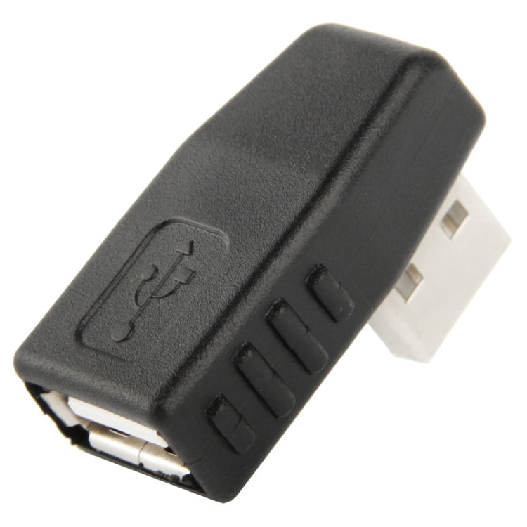 Adaptateur USB 2.0 AM vers AF avec angle de 90 degrés, support fonction OTG, angle à droite 90 degrés, angle à gauche 90 degrés
