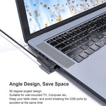 Adaptateur USB 2.0 AM vers AF avec angle de 90 degrés, support fonction OTG, angle à droite 90 degrés, angle à gauche 90 degrés