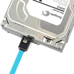 Câble de données HDD SATA 3.0 femelle 7 broches vers SATA 3.0 femelle 7 broches, longueur : 50 cm