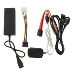 Câble USB 2.0 vers IDE & SATA, longueur du câble : environ 55 cm, USB 2.0 vers IDE & SATA (prise EU), USB 2.0 vers IDE & SATA (prise US), USB 2.0 vers IDE & SATA (prise UK)