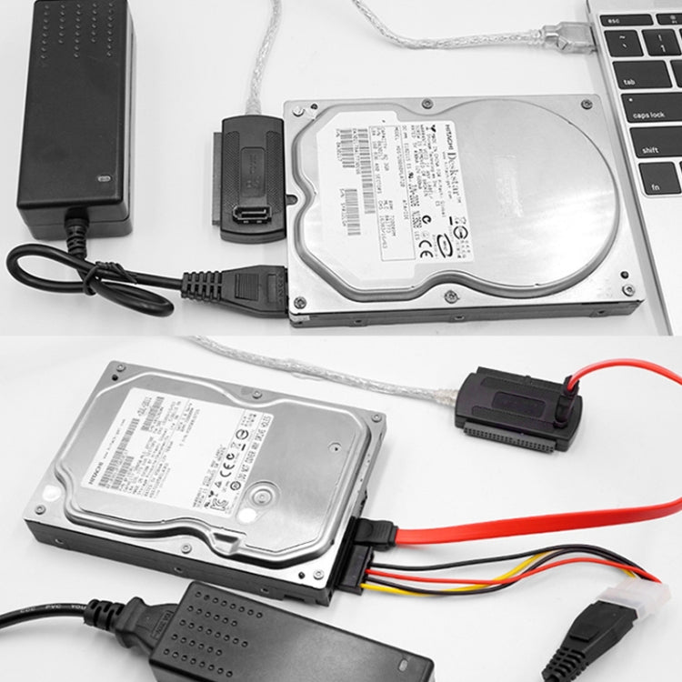 Câble USB 2.0 vers IDE & SATA, longueur du câble : environ 55 cm, USB 2.0 vers IDE & SATA (prise EU), USB 2.0 vers IDE & SATA (prise US), USB 2.0 vers IDE & SATA (prise UK)