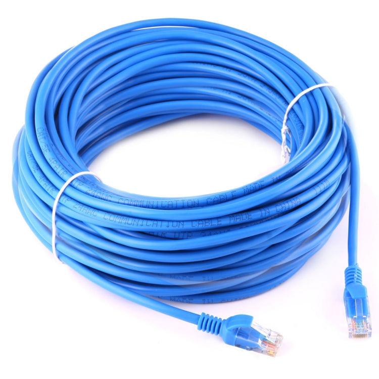 Câble réseau Cat5e, longueur : 30 m, bleu 30 m