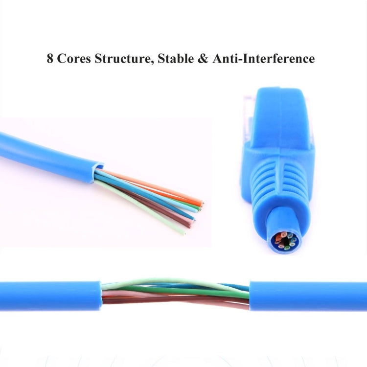 Câble réseau Cat5e, longueur : 30 m, bleu 30 m
