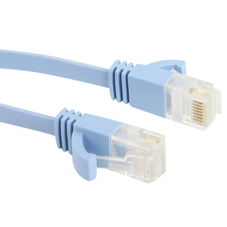 Câble réseau Ethernet LAN ultra-fin plat 1 m, CAT6, longueur : 1 m (bleu bébé)