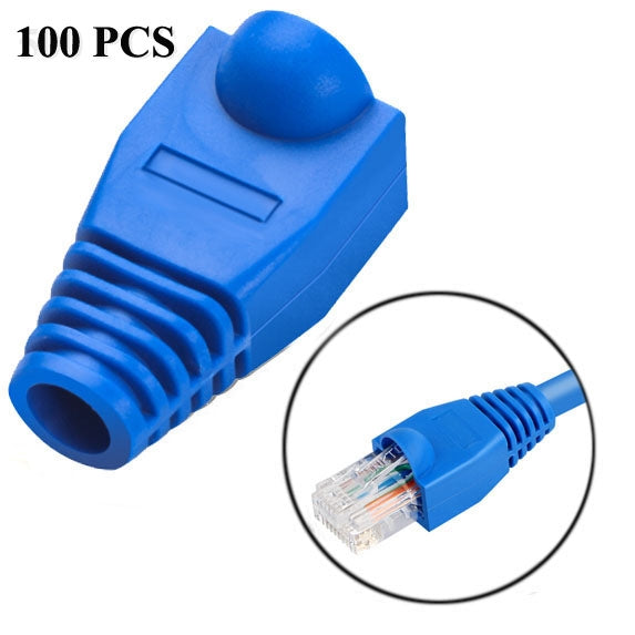 Capuchons de protection pour câble réseau RJ45, noir (100 pièces par emballage, prix pour 100 pièces), 100 pièces noir, 100 pièces rouge, 100 pièces bleu, 100 pièces blanc, 100 pièces vert, 100 pièces gris, 100 pièces jaune