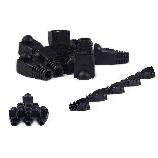 Capuchons de protection pour câble réseau RJ45, noir (100 pièces par emballage, prix pour 100 pièces), 100 pièces noir, 100 pièces rouge, 100 pièces bleu, 100 pièces blanc, 100 pièces vert, 100 pièces gris, 100 pièces jaune