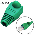 Capuchons de protection pour câble réseau RJ45, noir (100 pièces par emballage, prix pour 100 pièces), 100 pièces noir, 100 pièces rouge, 100 pièces bleu, 100 pièces blanc, 100 pièces vert, 100 pièces gris, 100 pièces jaune