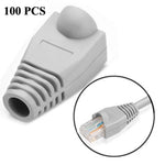 Capuchons de protection pour câble réseau RJ45, noir (100 pièces par emballage, prix pour 100 pièces), 100 pièces noir, 100 pièces rouge, 100 pièces bleu, 100 pièces blanc, 100 pièces vert, 100 pièces gris, 100 pièces jaune