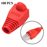 Capuchons de protection pour câble réseau RJ45, noir (100 pièces par emballage, prix pour 100 pièces), 100 pièces noir, 100 pièces rouge, 100 pièces bleu, 100 pièces blanc, 100 pièces vert, 100 pièces gris, 100 pièces jaune