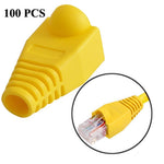 Capuchons de protection pour câble réseau RJ45, noir (100 pièces par emballage, prix pour 100 pièces), 100 pièces noir, 100 pièces rouge, 100 pièces bleu, 100 pièces blanc, 100 pièces vert, 100 pièces gris, 100 pièces jaune