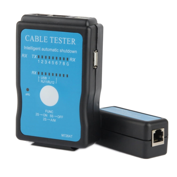 Câble USB, testeur de câble réseau multifonction RJ45 et RJ11, RJ45/RJ11 bleu