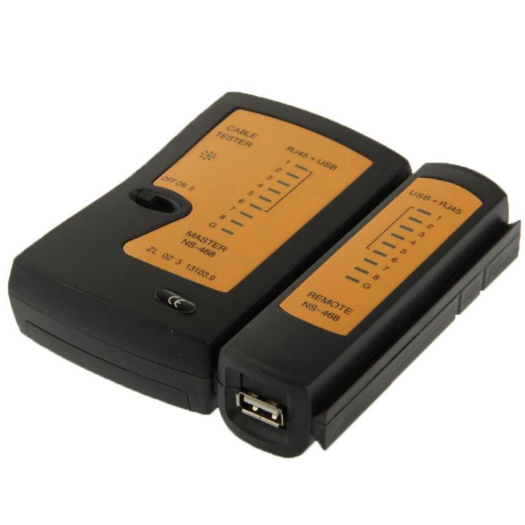 Testeur de câble réseau RJ45 et RJ11, RJ45/RJ11 noir