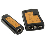 Testeur de câble réseau RJ45 et RJ11, RJ45/RJ11 noir