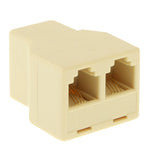 Diviseur téléphonique RJ11 femelle vers 2 femelles, femelle RJ11 vers 2 femelles