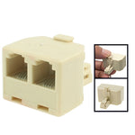 Adaptateur convertisseur prise RJ11 mâle vers 2 femelles RJ11