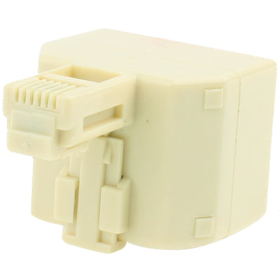 Adaptateur convertisseur prise RJ11 mâle vers 2 femelles RJ11