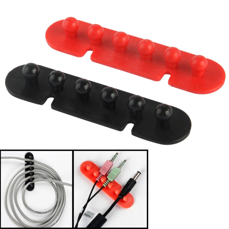 Support adhésif pour câble fil plastique CC-595 (paire), couleur aléatoire
