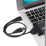 Câble adaptateur double USB 2.0 vers SATA pour disque dur 2,5 pouces SATA HDD / SSD, double USB 2.0 vers SATA