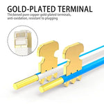Câble réseau Ethernet LAN CAT7 ultra-fin plat haute vitesse 10Gbps avec tête plaquée or, 1m, 2m, 3m, 5m, 10m, 15m, 20m, 25m, 30m