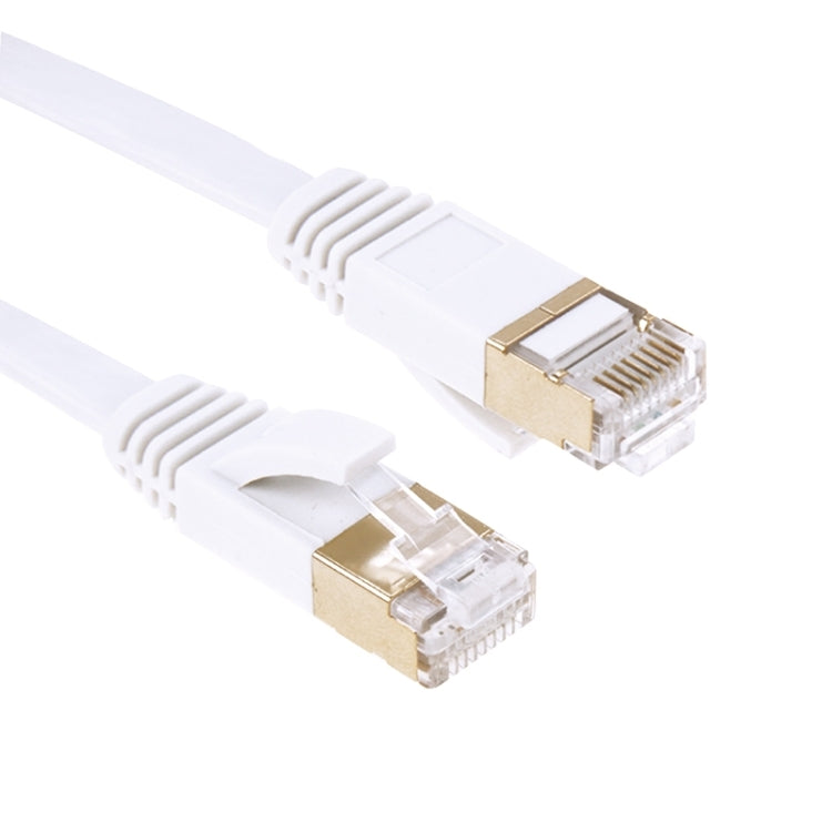 Câble réseau Ethernet LAN CAT7 ultra-fin plat haute vitesse 10Gbps avec tête plaquée or, 1m, 2m, 3m, 5m, 10m, 15m, 20m, 25m, 30m