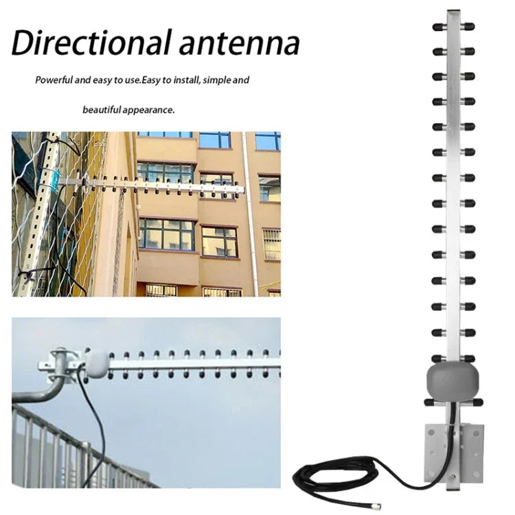 Antenne Yagi à gain élevé 28 dBi SMA Mâle 4G 696-960 MHz / 1710-2690 MHz, Antenne