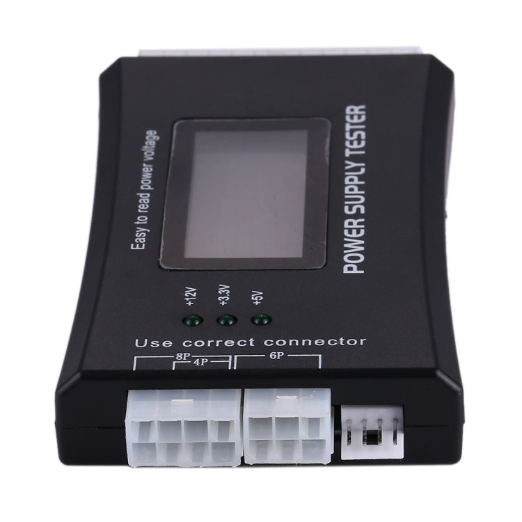 Testeur d'alimentation PC avec affichage LCD numérique, 20/24 broches, outil de diagnostic et mesure de puissance, connecteur ATX avec écran LCD