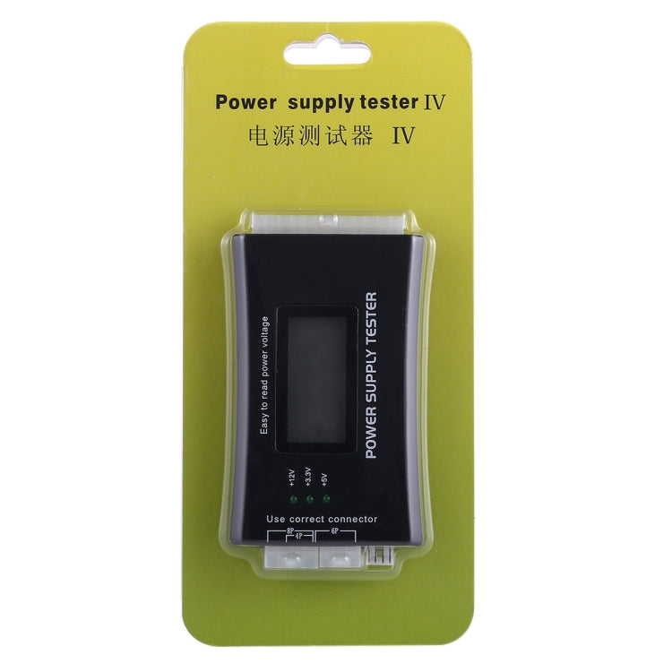 Testeur d'alimentation PC avec affichage LCD numérique, 20/24 broches, outil de diagnostic et mesure de puissance, connecteur ATX avec écran LCD