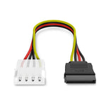 Adaptateur câble d'alimentation 4 broches IDE vers Serial ATA SATA (15 cm), matériau : Al+Mg, 4 broches IDE vers SATA