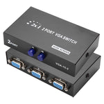 Boîtier de commutation VGA 2 ports, 2 entrées 1 sortie pour écran LCD PC TV - HD15 (FJ-15-2C)