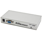 Répartiteur VGA 4 ports 150MHz (1 entrée VGA, 4 sorties VGA), répartiteur 4 ports argenté