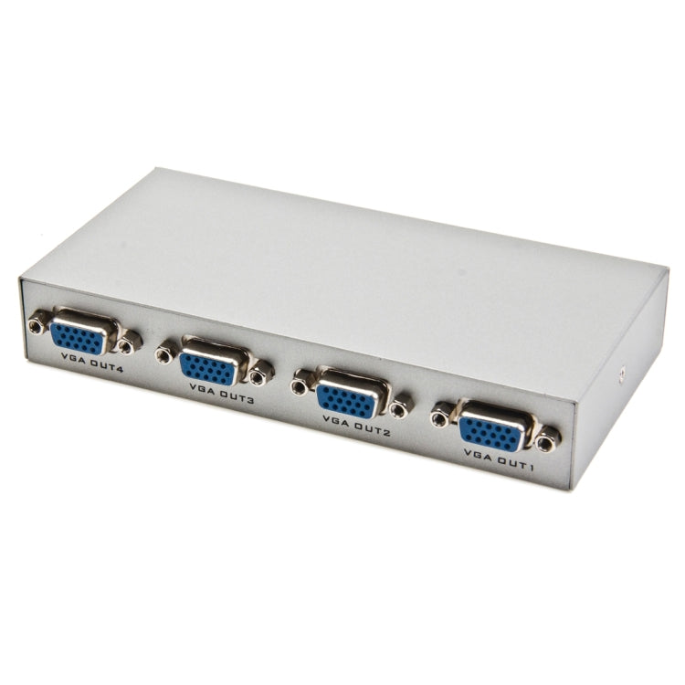 Répartiteur VGA 4 ports 150MHz (1 entrée VGA, 4 sorties VGA), répartiteur 4 ports argenté