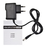 Répartiteur VGA 4 ports 150MHz (1 entrée VGA, 4 sorties VGA), répartiteur 4 ports argenté