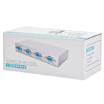 Répartiteur VGA 4 ports 150MHz (1 entrée VGA, 4 sorties VGA), répartiteur 4 ports argenté