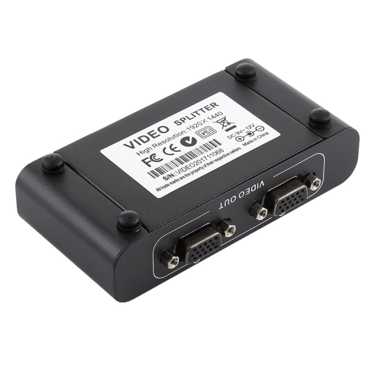 Répartiteur VGA VGA-102A 1 vers 2 ports 1920 x 1440, 2 ports