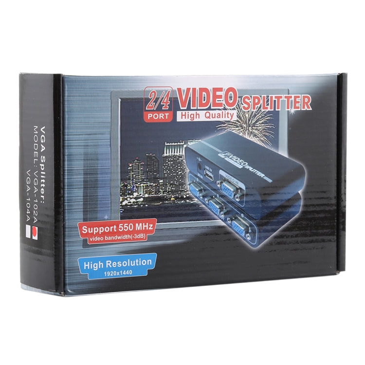 Répartiteur VGA VGA-102A 1 vers 2 ports 1920 x 1440, 2 ports
