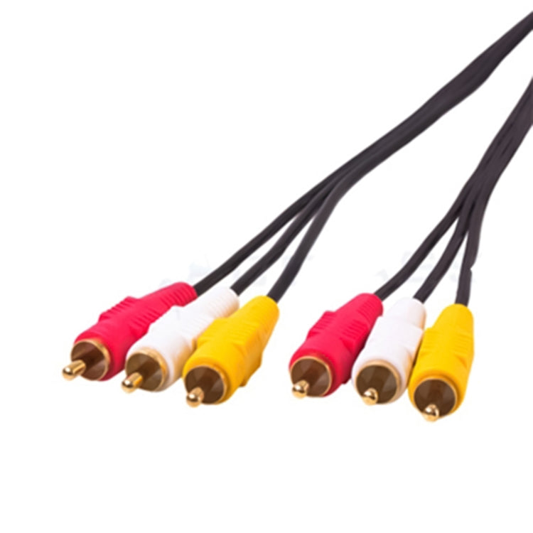 Câble audio-vidéo stéréo RCA qualité normale, longueur : 3m, 3 RCA vers 3 RCA, longueur : 3m