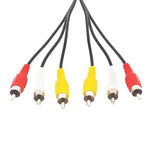 Câble audio-vidéo stéréo RCA de bonne qualité, longueur : 15m, 3 RCA vers 3 RCA, longueur : 15m