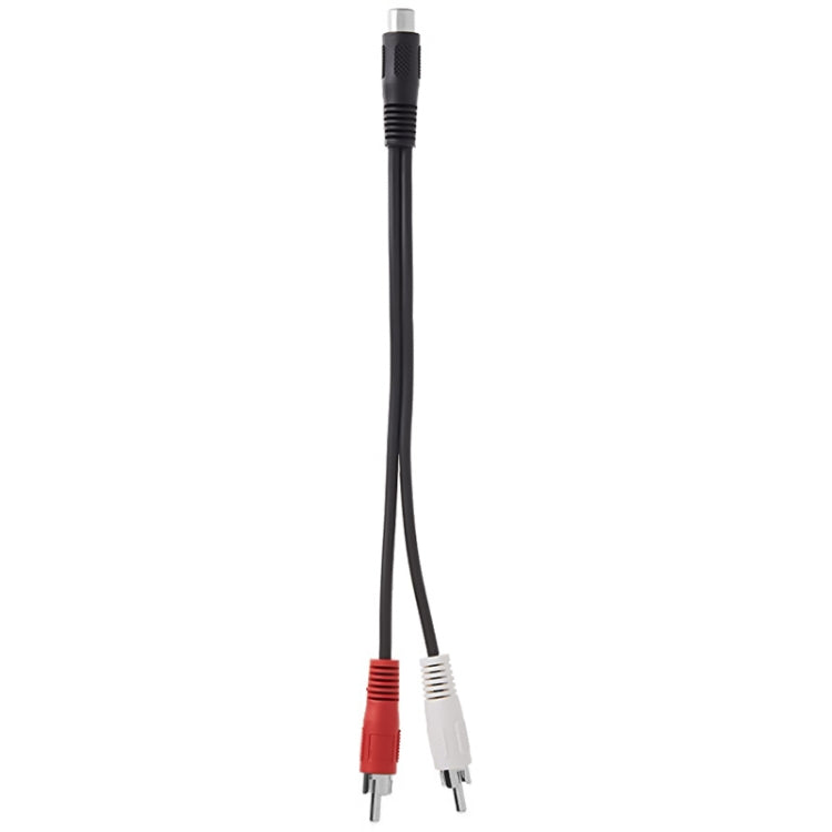 Câble jack stéréo femelle 3,5 mm vers 2 fiches RCA mâles, longueur : 38cm, 3,5 mm vers 2 RCA mâles