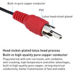 Câble audio jack 3,5 mm stéréo vers RCA mâle qualité normale, longueur : 3m, longueur : 3m