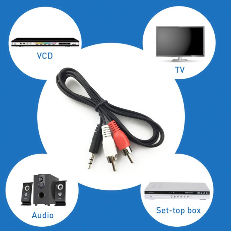 Câble audio jack 3,5 mm stéréo vers RCA mâle qualité normale, longueur : 3m, longueur : 3m
