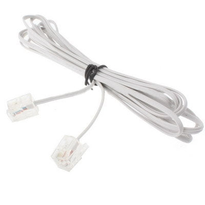 Câble téléphonique RJ11 4 conducteurs vers RJ11, longueur : 5m, longueur : 5m