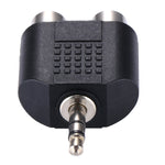Adaptateur audio en Y RCA femelle vers jack mâle 3,5 mm, 2 RCA femelles vers 3,5 mm, 2 RCA (AV) femelles vers 3,5 mm
